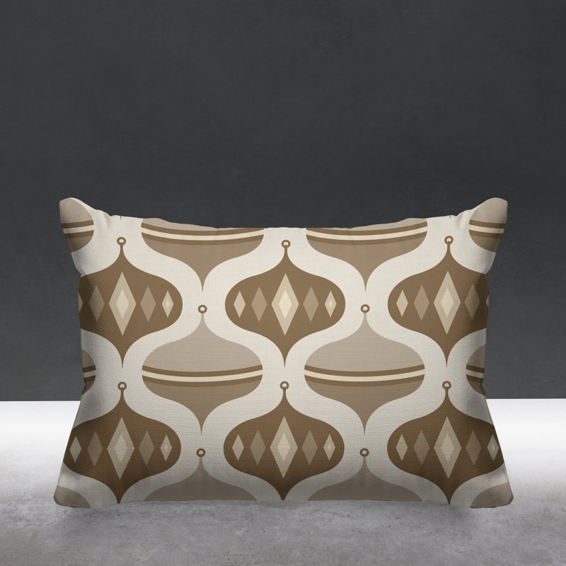 Coussin intérieur / extérieur Noel Christmas Ornament Balls, Beige