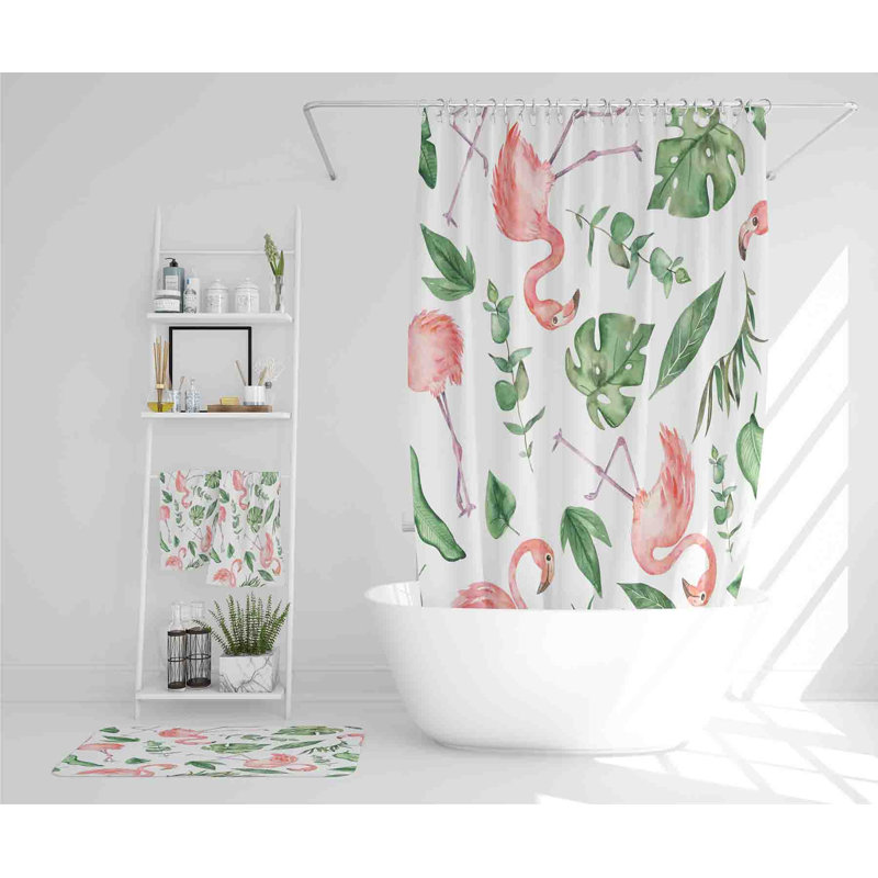 Nerea Polyester Shower Curtain Set
