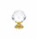 Emtek Diamond Glass Cabinet Knob, Unlacquered Brass