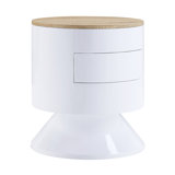Otith Accent Table with Display and Utility Function