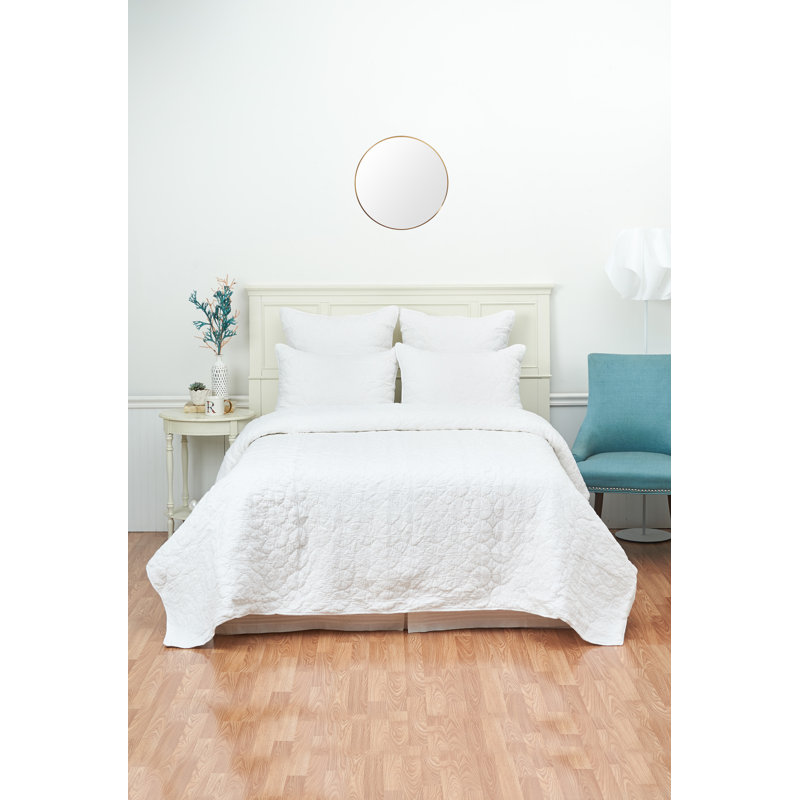 Melody Bedding Collection Mara Cotton Standard Sham, Euro, Cool Aqua