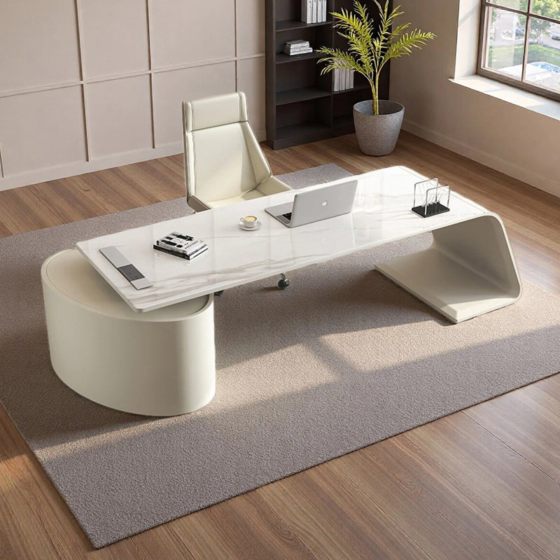Bureau moderne de style italien, H 29,53 po x l 78,74 po x P 27,56 po