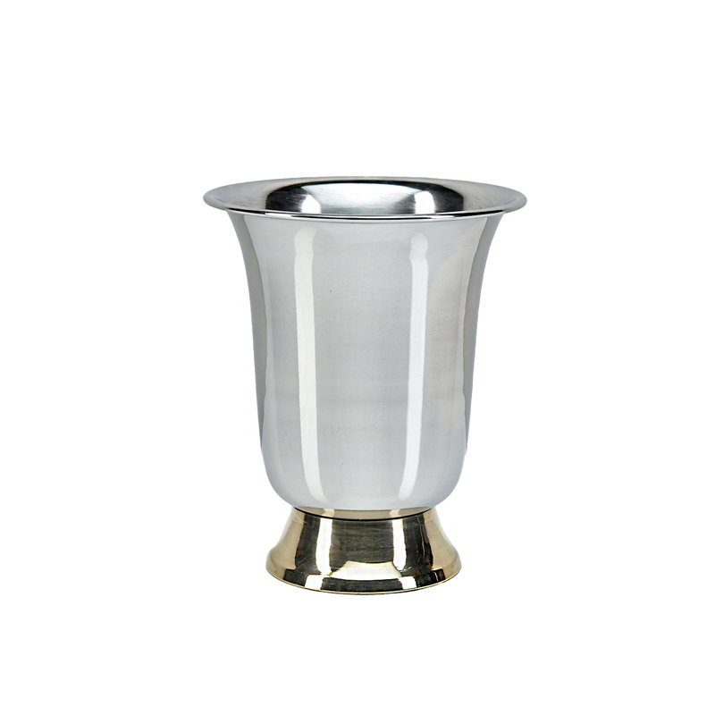 Vase en verre Julep de 5 po House of Hampton®, décor de bureau polyvalent, centre de table floral exquis pour mariage, événement, fête, maison, bureau, table de salle à manger, table basse, manteau de cheminée, porte-stylo