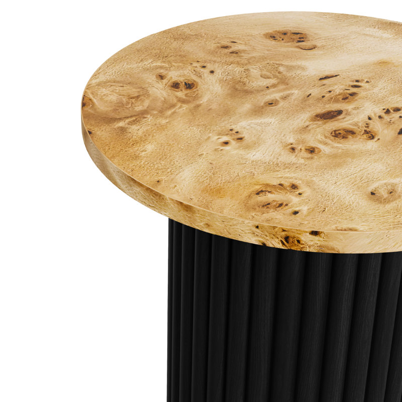 Terrayne End Table, Burl