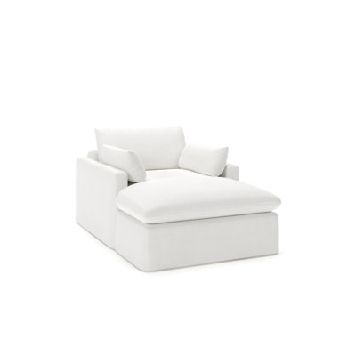 Luna Slipcovered Chaise
