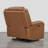 Genuine Leather Zero Wall Power Recliner with Adjustable Headrest-1613804861