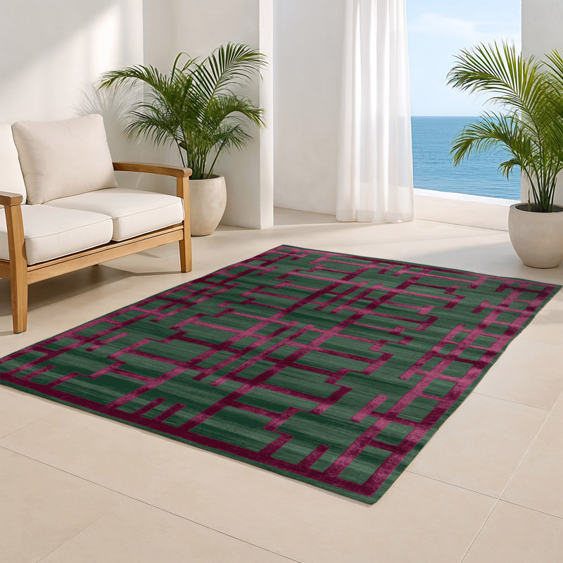 Tapis vert intérieur et extérieur Trellis, Rectangulaire 2 pi x 3 pi
