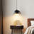 Ghala 1 - Light Matte Black Dome Pendant