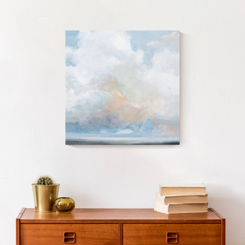 Painted Clouds Print On Canvas, 12" H x 12" W x 1.25" D