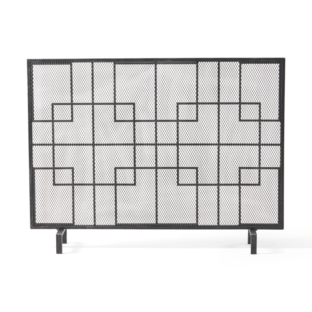Sonia 1 Panel Iron Fireplace Screen Home Loft Concepts 