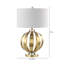 Androw 70cm Living Room Table Lamp with Gold Metal Base, Buffet Bedside Lamp for Bedroom