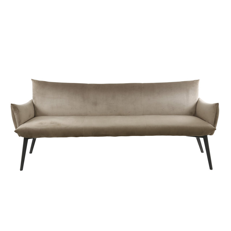 Bywood Velvet Upholstered Bench, Champagne, Champagne, Champagne