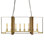Manhattan 8 - Light Kitchen Island Rectangle Pendant