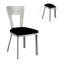 Chaise de salle à manger en métal 2 pièces Contemporary