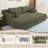 Boneless 71" Oversized Chaise Lounge Chair,Sectional Double Lounge Chaise with Pillows, Upholstered Corduroy Boneless Lounge Chair, Fluffy Modern Loveseat Sleeper Sofa for Living Room or Bedroom-476133680