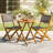 Morgin 2 - Person Wood Patio Dining Set with Round Table