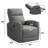 30.7'' Wide Modern and Breathable Vegan Leather Manual Swivel and Rocker Recliner With Storage Pocket-1836625317