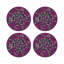 Ouroboros Vegan Leather Round Beaded Placemat-1054406729
