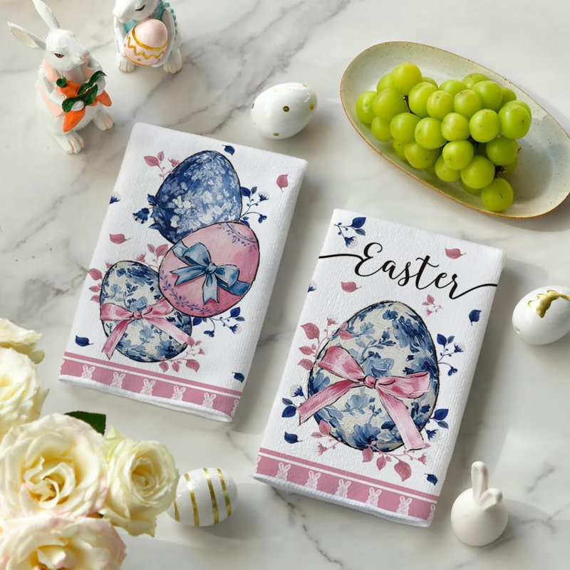 Bow Bunny Eggs Rabbit Flowers Spring Spring