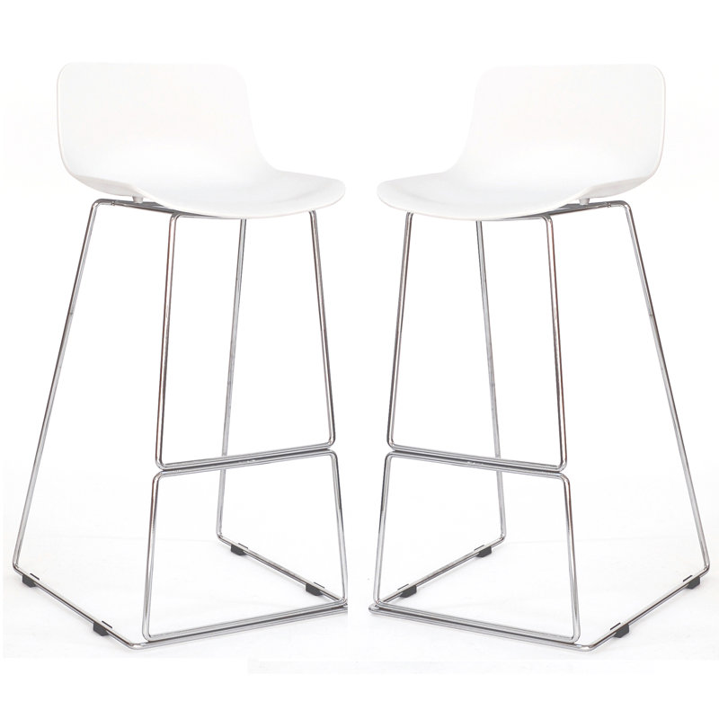 Tabouret de bar 26 po Lendler, blanc
