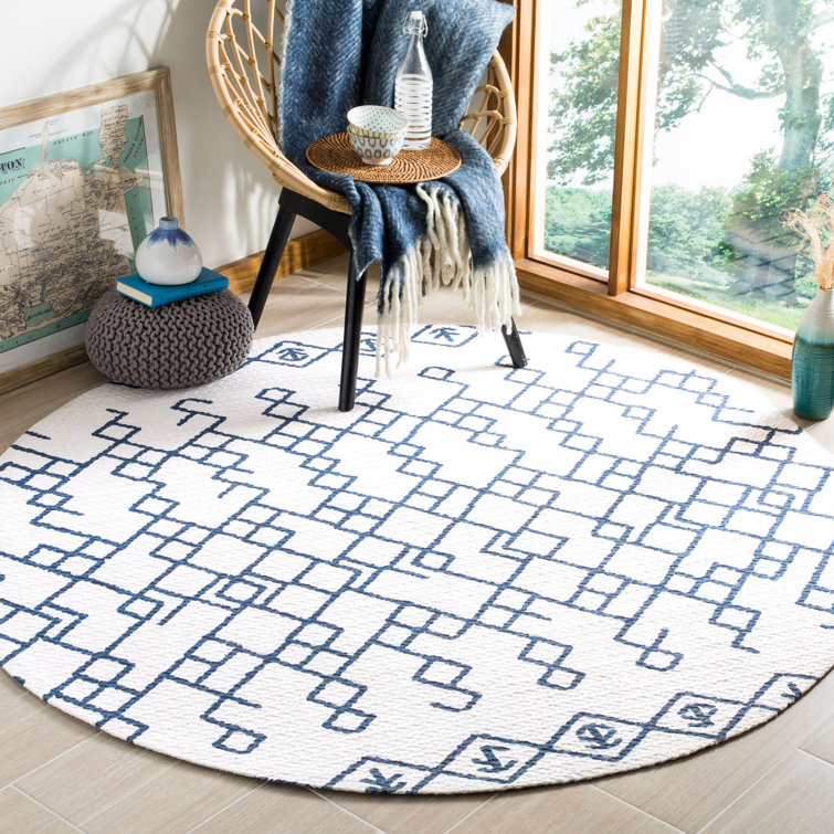 Burrell Cedar Brook Hand Loomed Cotton Geometric Rug