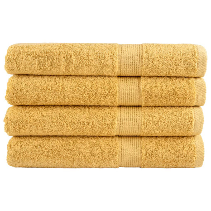 Aremy 100% Cotton Hand Towel, Gold, 200cm L x 100cm W