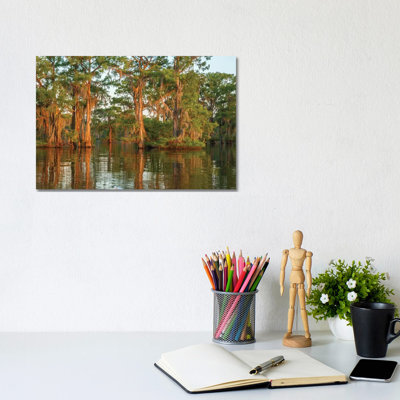 USA, Louisiana, Atchafalaya National Wildlife Refuge. Sunrise On Swamp. by Jaynes Gallery - Wrapped Canvas Gallery-Wrapped Canvas Giclée