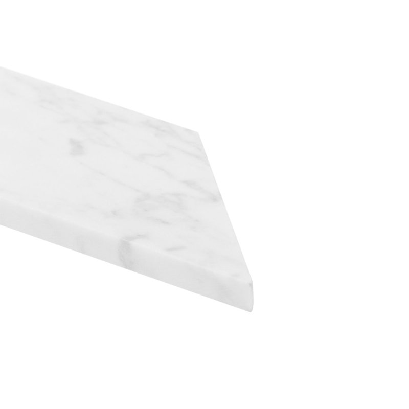 Carrara 3x12 Honed Marble Floor and Wall Tile, 2.95" W x 11.96" D, Honed
