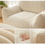 Oversized Corduroy Lazy Bean Bag Chair with Ottoman, High‑Resilience Sponge Ergonomic Reading Lounge Sofa for Living Room Bedroom