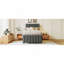 Lit plateforme tapissier simple avec lit gigogne et 3 tiroirs, tissu en lin-453674935