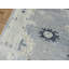 Tapis décoratif en laine de conception unique en laine noué à la main gris/crème 6 pi 4 po x 8 pi 6 po Corentin