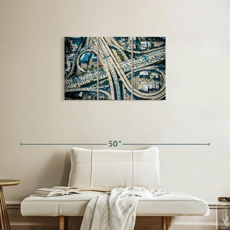 Échangeur d'autoroute LA, H 20 po x l 33 po