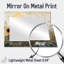 Hiver, tournesols, champs dans la campagne I - Art mural miroir floral - imprimé sur métal-1542396448