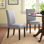 Chaise parsons rembourrée traditionnelle à dossier plein H 18,5 po Gillock
