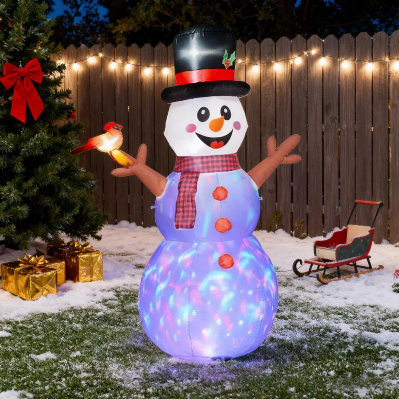 Inflatable Branch Hand Snowman (White)