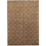 Himalayan Wool Geometric Area Rug in Peach/Ivory