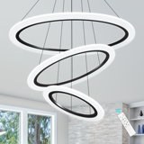 Lustre moderne à 3 anneaux