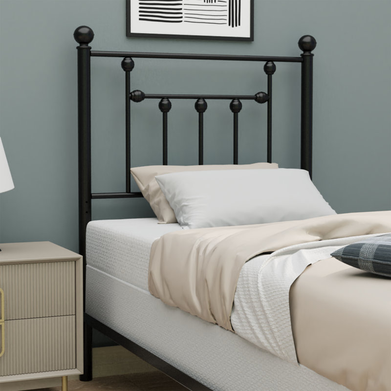 Victorian Black Headboard, Twin