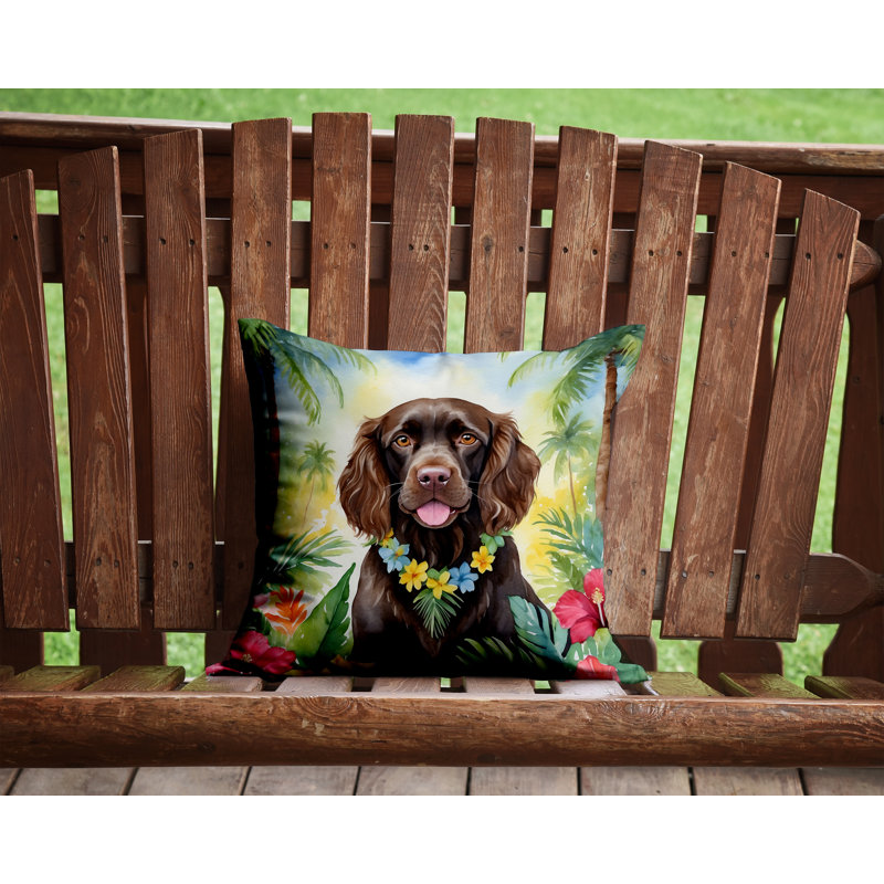 Outdoor Throw Pillow, 14"H x 14"W