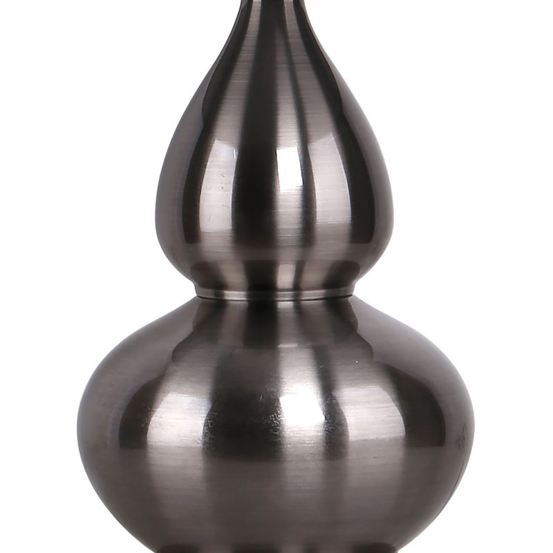 Arruda Metal Table Lamp, Brushed Coal, Gray