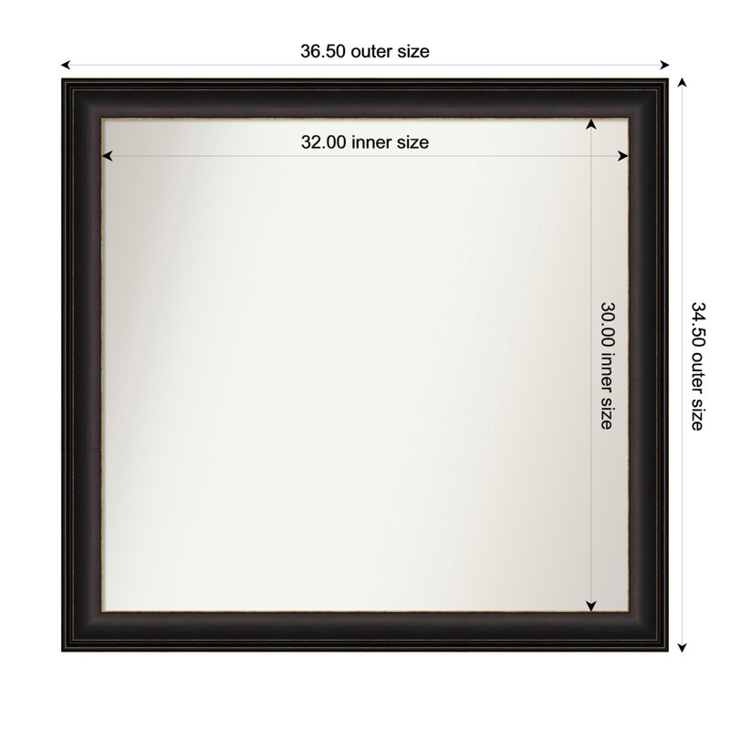 Miroir mural Tavalas, Rectangle, 32,5 po x 42,5 po