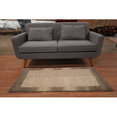 Tapis de couloir oriental en laine fait à la main Gabbeh 2x5