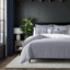 Ensemble d'édredon 8 pièces en coton indigo / ivoire-109897583