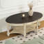 Table basse vintage rétro avec tiroir et tablette de rangement