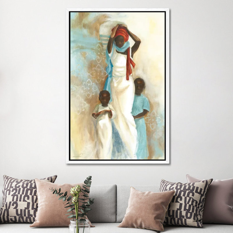 Power Of Love II by Carol Robinson - Painting on Canvas, 152.5 cm H x 101.5 cm W, White Framed Canvas