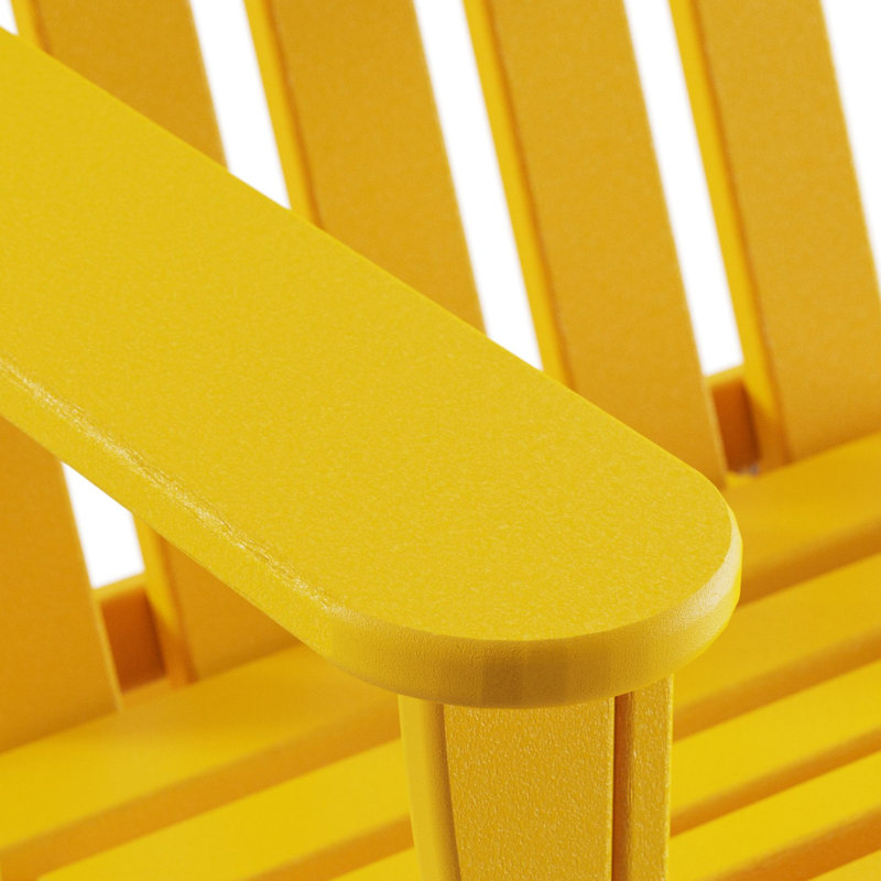 Chaise Adirondack pliante POLYWOOD Classic Adirondack, Citron