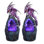 "Ensemble de 2 pièces" ICE ARMOUR 6,75 "H Dragon mauve avec fausse pierre bleue / mauve en cristal Figurine ornement de décoration de maison / chambre et idées de cadeaux parfaits pour le réchauffement de la maison, les fêtes et les anniversaires