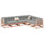 70 cm W Solid Wood Outdoor Sofa-2046189485