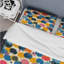 Ensemble de housse de couette à pois orange et vert I - pois-109145475