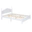 Structure de lit plateforme en bois grand format, style rétro avec support en lattes de bois pour un confort et une durabilité accrus-964541667